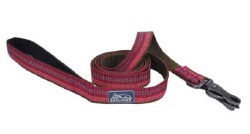 Reflective Leash 1 inch x 6 inch With Scissor Snap Berry