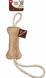 Spot Dura-Fused Leather Bone Tug, Tan, 18 inch