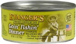 Evangers Goin' Fishin' Recipe with Salmon Canned, Wet Cat Food, Case of 24, 5.5oz