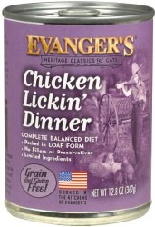 Evanger's Chicken Lickin' Dinner Canned Wet Cat Food 12.8oz