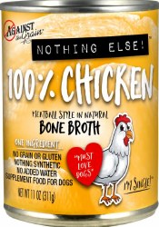 Against the Grain One Ingredient 100 Chicken Formula Canned Wet Dog Food case of 12, 11oz Cans