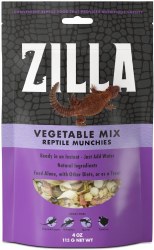 Zilla Reptile Munchies Vegetable Mix Reptile Food 4oz