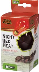 Zilla Incandescent Night Red Heat Reptile Bulb 50W