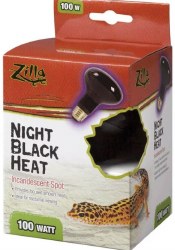 Zilla Incandescent Night Black Heat Spot Reptile Bulb 100W