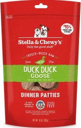 Stella & Chewys Freeze Dried Patties W/Duck Duck goose 14oz