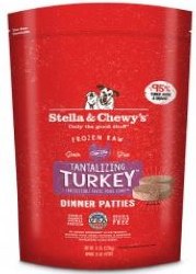 Stella & Chewys Frozen Patties W/Turkey 6lb