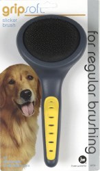JW Gripsoft Slicker Brush for All Breeds and Coat Types, Large