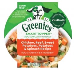 Greenies Chicken, Beef, Sweet Potato, Spinach, and Potato in Bone Broth, Wet Dog Food, 2oz