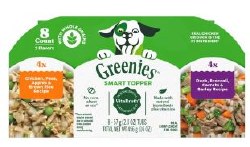 Greenies Chicken and Duck Topper, Wet Dog Food, 8 Count, 16oz