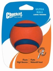 Petmate Chuckit! Ultra Ball, Dog Toy, Orange, Large
