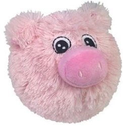 Petlou Plush Pig Dog Toy, Pink, 4 inch