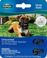 Petsafe Spray Bark Control Collar Refill, Unscented, 3 count