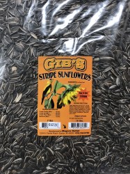 Gibs Striped Sunflower Seeds, Wild Bird Seed, 16lb