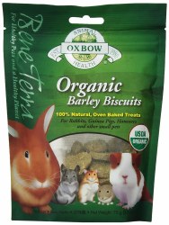 Oxbow Bene Terra Organic Barley Biscuits, Small Animal Treat, 2.65oz