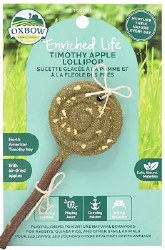 Oxbow Timothy Hay Apple Lollipop Treat, Small Animal Treat