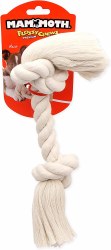 Mammoth Flossy Chews Bone Rope Chew for Dogs, White, 14 inch