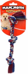 Mammoth Flossy Chews 3 Knot Rope Chew for Dogs, Multicolor, 10 inch Extra Small