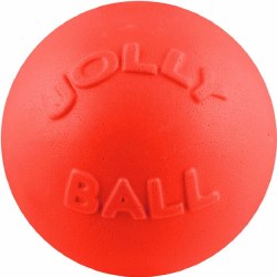 Jolly Pets Bounce n Play Ball Dog Toy, Orange and Vanilla, Small, 4.5 inch