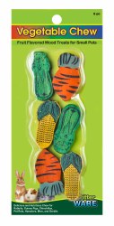 Ware Wood Vegetable Small Animal Chews 6 Count