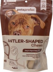 Pets Prefer Antler Shaped Chews, Large, 8 count