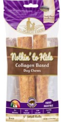 Nothin' To Hide Small Roll, Dog Chew, Bacon, 2 Pack