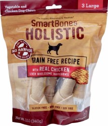 SmartBones Holistic Grain Free Chicken Dog Chews Large 3 Pack