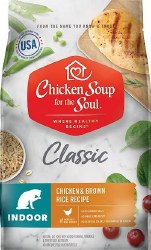 Chicken Soup for the Soul Indoor Hairball Formula Chicken and Rice Recipe Dry Cat Food 4.5 lbs