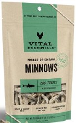 Vital Essentials Freeze Dried Minnows Dog Treats 1oz