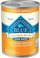 Blue Buffalo Homestyle Recipe Large Breed Chicken Dinner with Garden Vegetables Canned, Wet Dog Food, 12.5oz