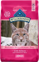 Blue Buffalo Wilderness Salmon Recipe Grain Free Dry Cat Food 5lb