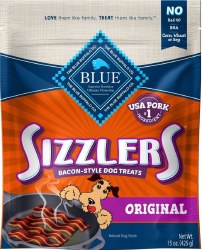 Blue Buffalo SizzlersBacon Treats 15oz Bag