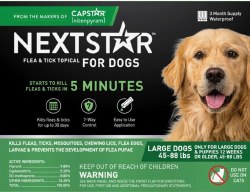 Nextstar Flea and Tick Topical for Dogs, Size: 45-88lb, 3 Count