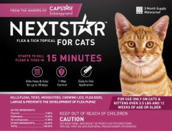 Nextstar Flea and Tick Topical for Cats, Size: 3.5lb, 3 Count