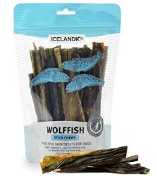 Icelandic Wolffish Skin Chews, 4oz