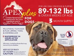 ZoGuard Plus Spot-On for Dogs, Dog Flea, 89-132lb 3 month Pack