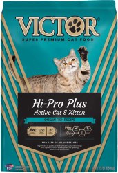 Victor Hi-Pro Plus Active Cat & Kitten, Dry Cat Food, 5lb