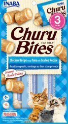 Inaba Churu Bites Cat Treats, Tuna and Scallop, .35oz, 3 Count