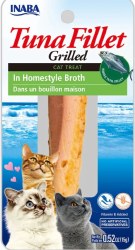 Inaba Grilled Tuna Fillet in Homestyle Broth Cat Treat .52oz