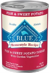 Blue Buffalo Homestyle Recipe Fish Dinner with Garden Vegetables Canned Wet Dog Food 12.5oz