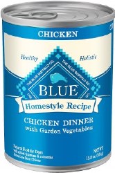 Blue Buffalo Homestyle Recipe Chicken Dinner with Garden Vegetables Canned Wet Dog Food Case of 12, 12.5oz Cans