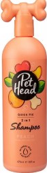 PetHead Quick Fix No Rinse 2 in 1 Shampoo and Conditioner for Dogs, Peach Scented, 16oz