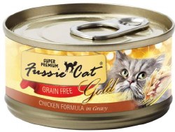 Fussie Cat Gold Chicken in Gravy Super Premium Grain Free Canned Cat Food 2.8oz