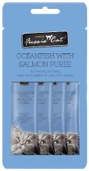 Fussie Cat Ocean Fish with Salmon Treat .5oz pack of 4