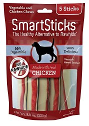 SmartSticks Rawhide Free Chicken 5 Pack Dog Chews