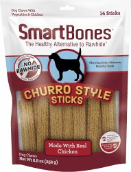 SmartBones Churro Style Sticks, Chicken