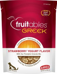 Fruitables Greek Strawberry Yogurt Baked Dog Treats 7oz