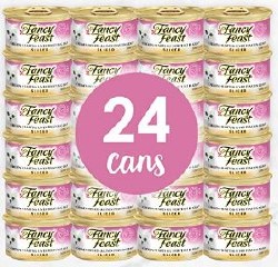 Purina Fancy Feast Sliced Chicken Hearts and Liver Feast in Gravy Canned, Wet Cat Food, case of 24, 3oz Cans