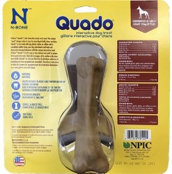 Quado N Bone Interactive Dental Dog Treat Bacon Large Magoo s Pet Outlet