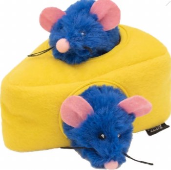 Zippy Claws Burrow Mice and Cheese Catnip, Cat Toy, Small