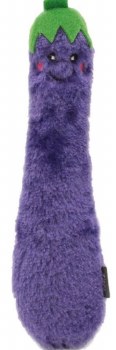 Zippy Clawz Kickerz Catnip Eggplant, Cat Toy, Small